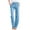 Blue, variant on Women's High Waisted Drawstring Waist Wide Leg Sweatpants with Pockets Casual Loose Yoga Pants Green
