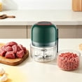 thumbnail image 3 of Electric Cordless Food Chopper 3-Blade Stainless Steel Mincer Portable USB Rechargeable Food Blender Small Wireless Kitchen Food Processor for Meal Prep Garlic Onion Meat Fruit, 3 of 4