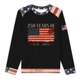 thumbnail image 3 of Kaondbfi 250th Anniversary USA T Shirts for Women Fashion American Flag Patriotic Pullover Tops Womens Casual Loose Shackets, 3 of 5