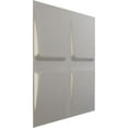 thumbnail image 2 of Ekena Millwork 19 5/8"W x 19 5/8"H Galveston EnduraWall Decorative 3D Wall Panel, Textured Metallic Silver (Covers 2.67 Sq. Ft.), 2 of 6