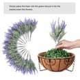 thumbnail image 7 of Artificial Fake Fall Outdoor Hanging Flowers Plants Basket for Porch Decoration, Faux Lavender in Pot Planter Realistic UV Resistant for Home Outside Patio Porch Balcony Yard, 7 of 7
