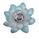 thumbnail image 1 of Lámpara solar de jardín con flor de loto azul, color blanco cálido., 1 of 5