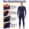 thumbnail image 3 of Thermal Underwear Long Johns for Men Fleece Lined Base Layer Tops and Bottoms Set Cold Weather Clothing Gear Winter Gift, 3 of 7