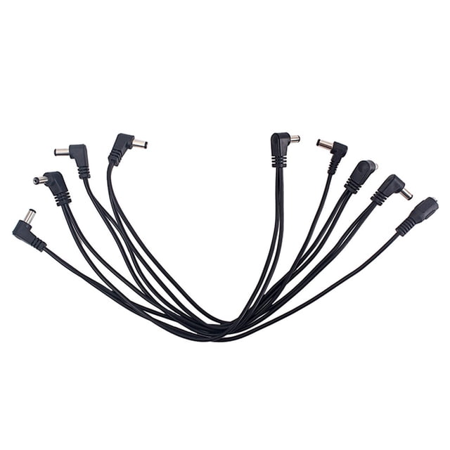 Effect Pedal Chain Power Cable 8 Way Performance 9V Guitar Cord Stringed Instrument Practice Training Household Replacement Wire
