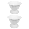 thumbnail image 5 of MLINS 2 Pcs Tall Planter Roman Flower Pot Romantic Flowerpot 14.00X10.50X9.50CM White, 5 of 8
