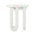 thumbnail image 3 of Tildy White Concrete Side Table, 3 of 5