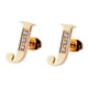 thumbnail image 1 of Aretes Mujer LuckyLy, Inicial Letra A, Acero Inoxidable con Oro 18k y Zirconia Cúbica, Modelo Tina dorado UNITALLA, 1 of 7