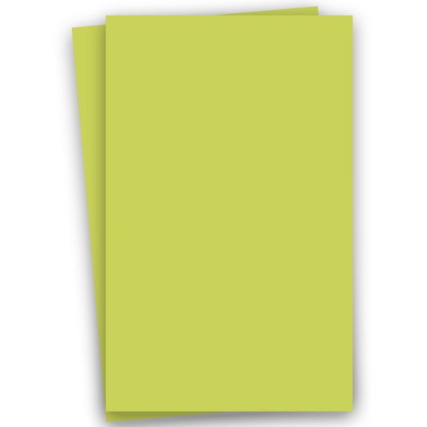 Popular GREEN APPLE 11X17 (Ledger) Paper 65C Lightweight Cardstock