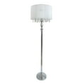 thumbnail image 1 of Elegant Designs Trendy Romantic Sheer Shade Floor Lamp with Hanging Crystals, 1 of 3