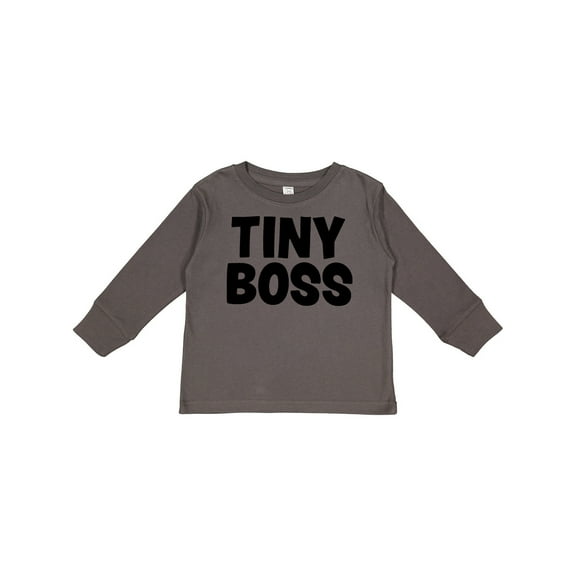 Inktastic Tiny Boss Boys or Girls Long Sleeve Toddler T-Shirt