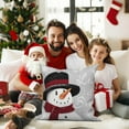 thumbnail image 4 of Dashan Christmas Pillow Cover 16x16 Set of 2,Winter Snowman Decorative Pillow Cases Couch Cushion for Bedroom Home Decor, 4 of 6