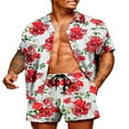 thumbnail image 1 of Stylish Matching Set  Men‘s Printed Shirt and Shorts for Hawaii, 1 of 9