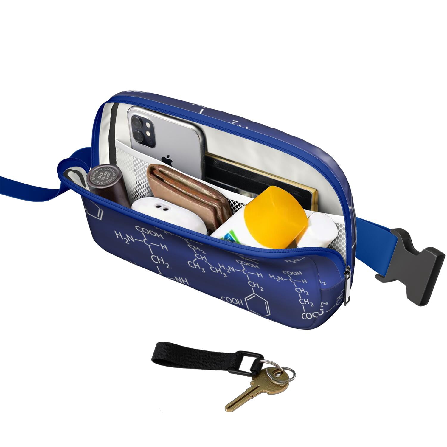 Scientific Laboratory Fanny Pack – Fun & Functional Waist Bag Featuring Biology Elements and Science Knowledge