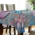 thumbnail image 3 of BZSMCE Square Tablecloth Springtime Hummingbird Kiss Pattern Tableclothes, 3 of 9