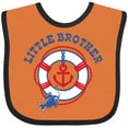 thumbnail image 3 of Inktastic Nautical Little Brother Boys Baby Bib, 3 of 4