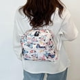thumbnail image 1 of LNGOOR Fashionable New School Season Butterfly Leopard Pattern Women‘s Bag High School Student Backpack Lightweight Student Bag Simple Fashion Backpack, 1 of 7