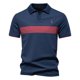 thumbnail image 4 of Blusa y camisa de manga corta con cuello vuelto para hombre, de verano, de color liso, con solapa, informal, de manga corta, 4 of 6