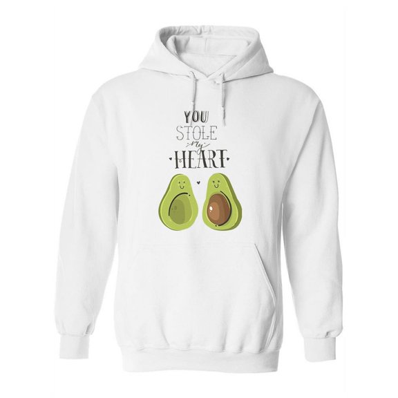You Stole My Heart, Avocados Hoodie Women -Image by Shutterstock, Female Small