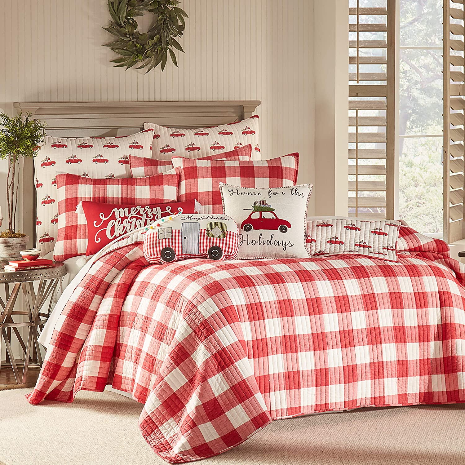 Levtex Home Road Trip Quilt Set Twin, Buffalo Check Twin Bedding
