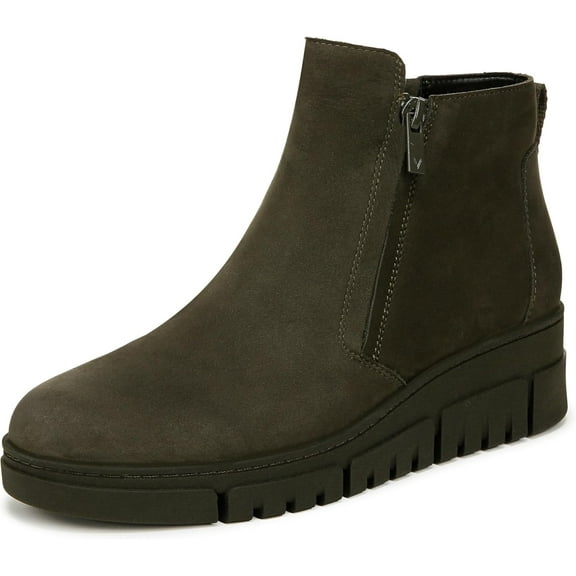 Vionic Women's Uptown Sur Ankle Boot Dark Khaki Nubuck 5W