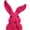 Red, variant on Flocking Bunnies Head Figurine Faux Moss Rabbits Sculpture for Tabletop Shelf Display and Easters Holiday Garden Decors