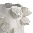 thumbnail image 5 of Benjara Ro Decorative Vase, Textured Lotus Accents, White Ceramic 16 Inch, 5 of 6
