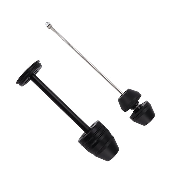 Protège-roues Sliders, Haute Torsion Haute Fiabilité avant Essieu Roue Fourche Protecteur Curseurs en Aluminium et Pompon pour R Neuf T 2013 2019 pour Remplacement