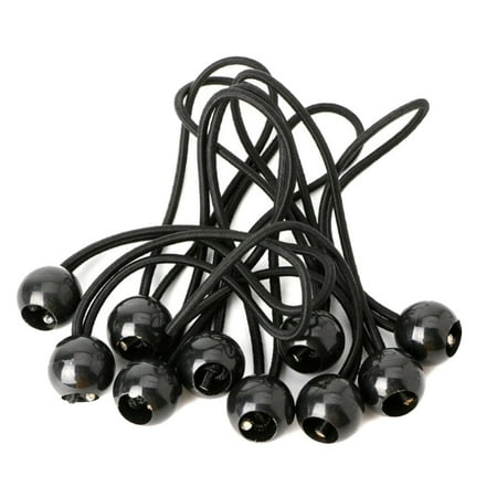 

50PCS Tent High Elastic Ball Bands Plastic Ball Head Bungee Cords Trampoline Baggage Belts Tent Tie