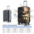 thumbnail image 4 of KLL Adorable Kitten On Mini Train Print Travel Dust-proof Suitcase Cover Print Luggage Cover Protector for 18-32inch-Large, 4 of 7