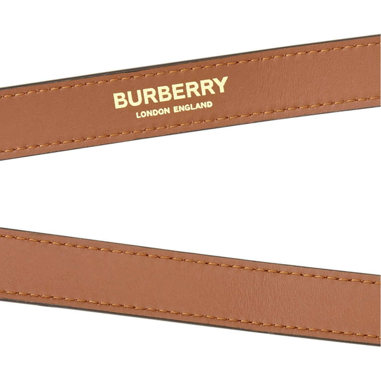 BURBERRY: card holder in E-canvas with monogram print - Brown