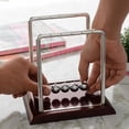 thumbnail image 1 of Newton's Cradle Steel Balance Balls Desk Physics Science Pendulum Desk Toy, 1 of 13