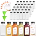 thumbnail image 1 of Botellas de jugo de plástico OBKJJ, 8 oz/240 ml con tapas, juego de 80 piezas, 1 of 7