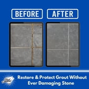 Ultimate Grout Cleaner for Tile Floors — Acid-Free Deep Cleaner Removes Grease, Dirt & Soap Scum Without Damaging Grout — Safe for Marble and All Natural Stone (1-Quart)