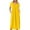 Yellow, variant on HOMBOM Orange Dresses for Women Long Trendy Plus Size Shift Short Sleeve Vacation Solid Crew Neck Dresses S