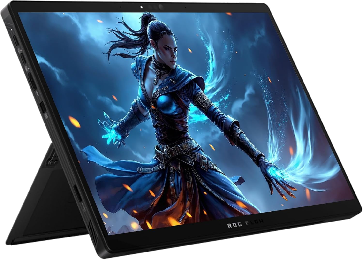 Asus ROG Flow Z13 2-in-1 Gaming Laptop, AMD Ryzen AI MAX 390, 32 GB LPDDR5x RAM, 1 TB PCIe SSD, 13.4'' 2.5K (2560x1600) 180Hz Touchscreen, AMD Radeon Graphics, 1-Zone RGB Keyboard, W11 Pro, OffBlack
