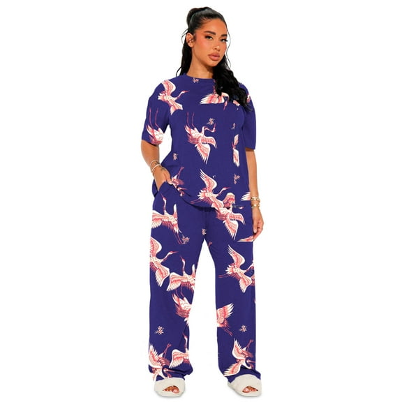 Conjunto De Pijama Shendy Vendy 2 Piezas Para Mujer Elegante Camisa Pantalon