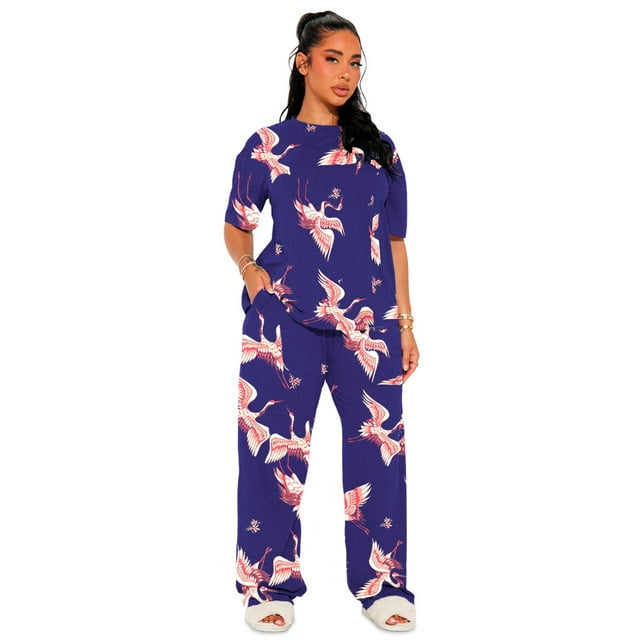 Conjunto De Pijama Shendy Vendy 2 Piezas Para Mujer Elegante Camisa Pantalon