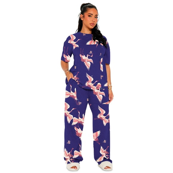 Conjunto De Pijama Shendy Vendy 2 Piezas Para Mujer Elegante Camisa Pantalon