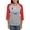 Heather/Red, variant on CafePress - Nerf Play Beyond Limits Long Sleeve T Shirt - Womens Baseball Tee