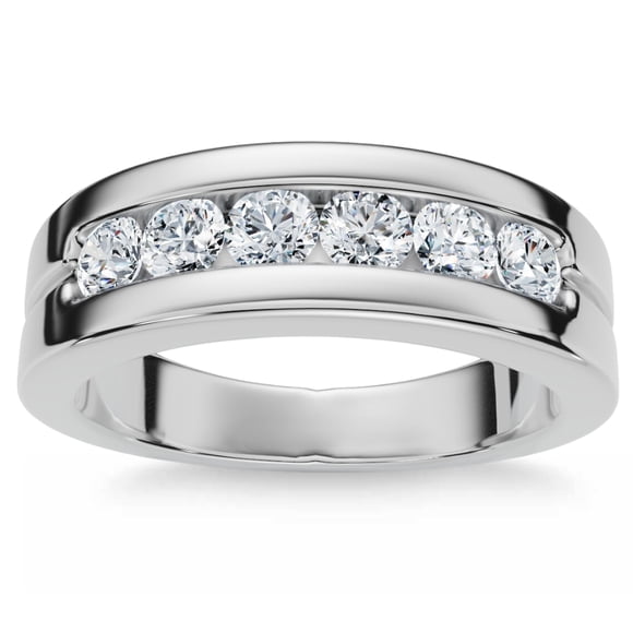 5/8 ct Diamond Wedding Womens Band 14K White Gold Anniversary Ring