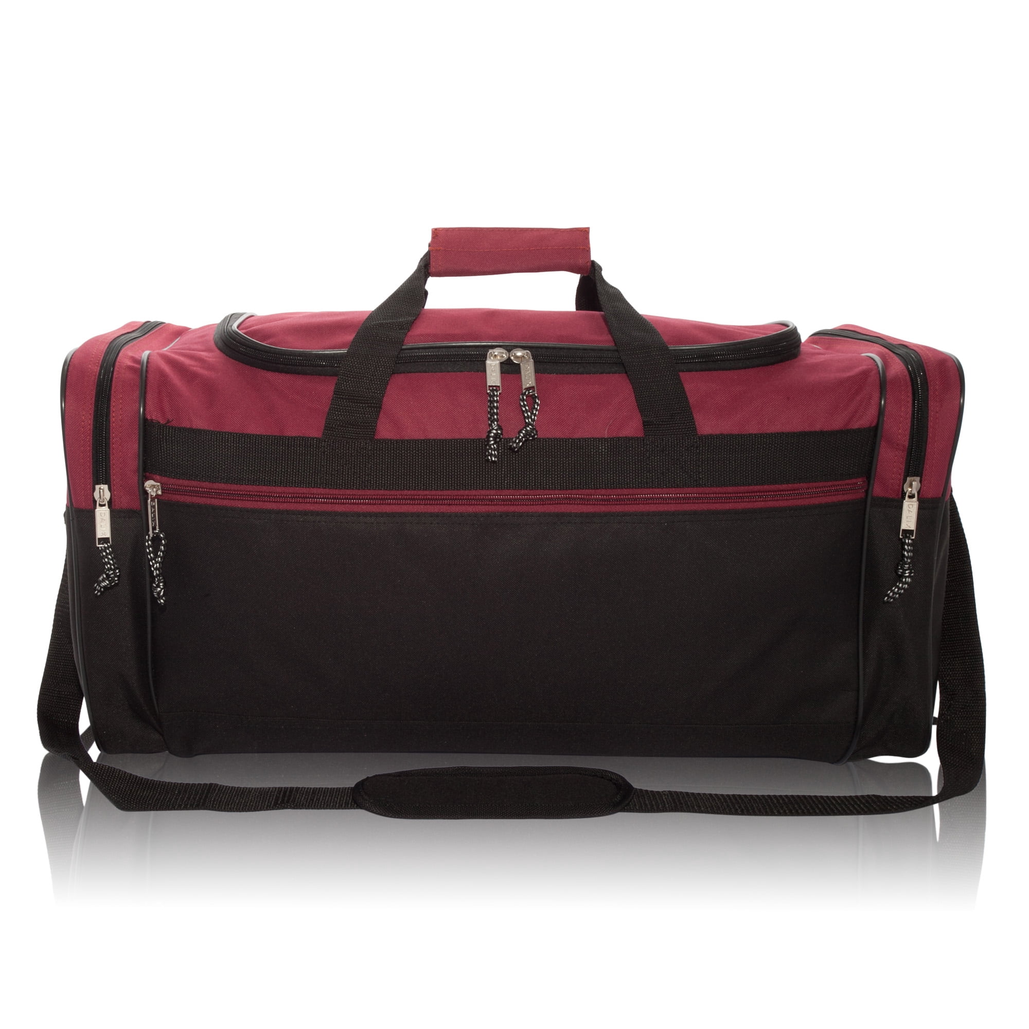 DALIX 25" Extra Large Vacation Travel Duffle Bag in Maroon