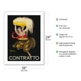 thumbnail image 2 of Contratto - Italian Sparkling Wine Champagne - Belle Époque Art - Vintage Advertising Poster by Leonetto Cappiello c.1922 - Bamboo Fine Art 290gsm Paper Print (Unframed) 18x24in, 2 of 4