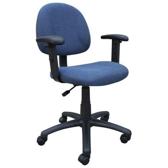 Deluxe Posture Task Computer Chair with Adjustable Arms - Blue