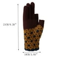 thumbnail image 3 of Aayomet Men Women Ski Open Toed Winter Keep Warm Print Knitting Windproof Waterproof Golves Outdoor Riding Mittens Mittens for Women Cold Weather Insulated,Coffee One Size, 3 of 4
