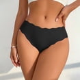 thumbnail image 3 of LIZUOJUN Under $3 Underwear Women Scalloped Edge Hipster Cheeky Bikini Briefs Silky No Show Stretch Breathable Panties XS,S,M,L, 3 of 7