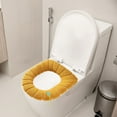 thumbnail image 5 of Msgweeeg Toilet Seat Warmer Toilet Seat Cover Household Toilet Mat Washable Toilet Seat Cover Can Be Used To Sit Toilet Mat Cover Knitted Warm Toilet Cover, 5 of 5