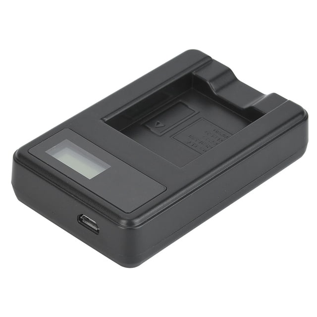 Camera Battery Charger, LCD Screen Display Black Light Weight Li-40B Camera Battery Single Charger For NP-45 Battery For Li-40B Battery