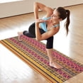 thumbnail image 6 of Boho Yellow Ethnic Geometric Pattern Hot Yoga Mat Towel Non Slip for Hot Yoga - Quick-Drying Yoga Mat Cover with 4 Corner Pockets with Travel Bag - Hot Yoga Towel Non Slip 70"x26", 6 of 6