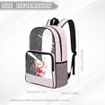 thumbnail image 7 of Xoenoiee Axolotl Music Note Print Kids Clear Backpack for Girls See Through Preschool Kindergarten Elementary School Backpack Transparent Bookbag Schoolbag Daypack with Adjustable Padded Straps, 7 of 7