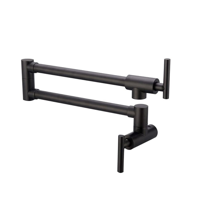 Grifo de cocina,Cobre de alta calidad,Grifo basculante retráctil del fregadero,Grifo montado en la pared con bisagras de doble cabeza de Agua Adecuado para Cocina, Fregadero